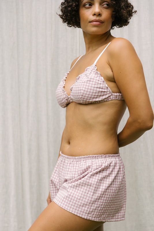 Organic Cotton Gingham PJ Short