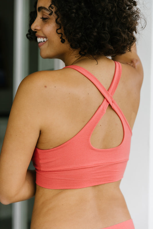 Organic Cotton Coral Ana Bra