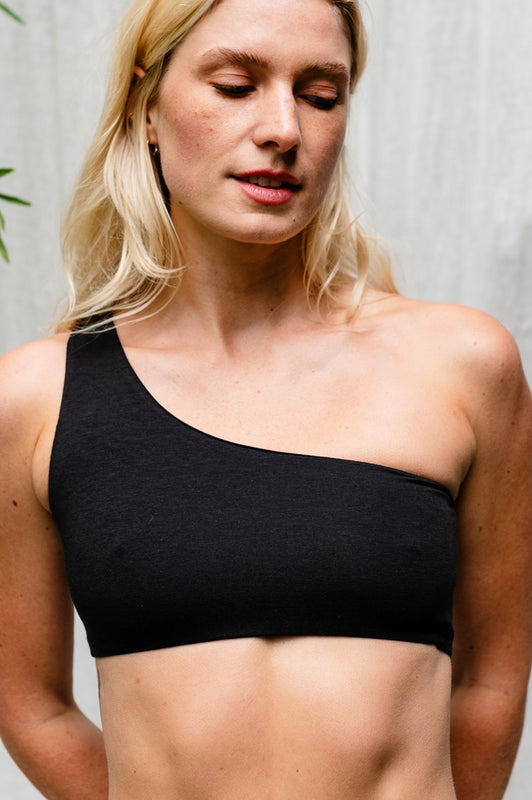 One Shoulder Organic cotton & Bamboo Bra