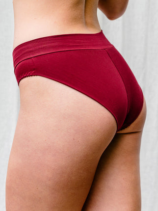 Bamboo jersey Burgundy Phoebe Brief