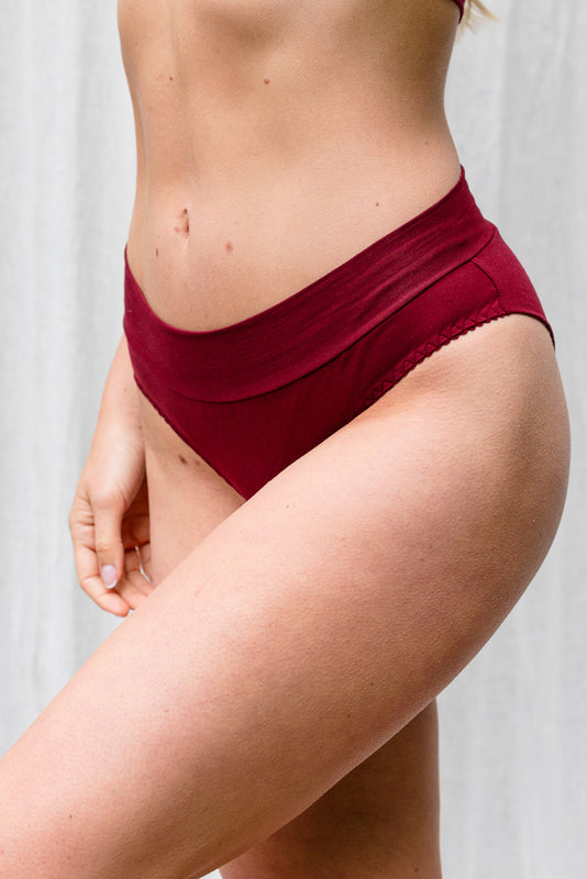 Bamboo Jersey Burgundy Ana Bra & Brief