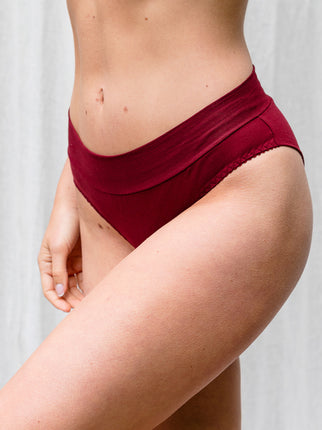 Bamboo jersey Burgundy Phoebe Brief