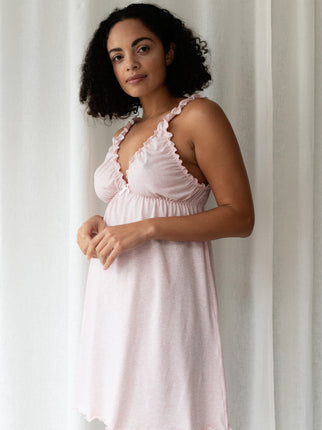 Naturally Dyed Organic Cotton Pink Nightie - Luva Huva