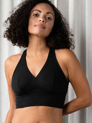 Organic Cotton & Bamboo Black Ana Bra