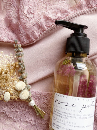 Among The Flowers- Rose Petal Bath/Body Oil - Luva Huva