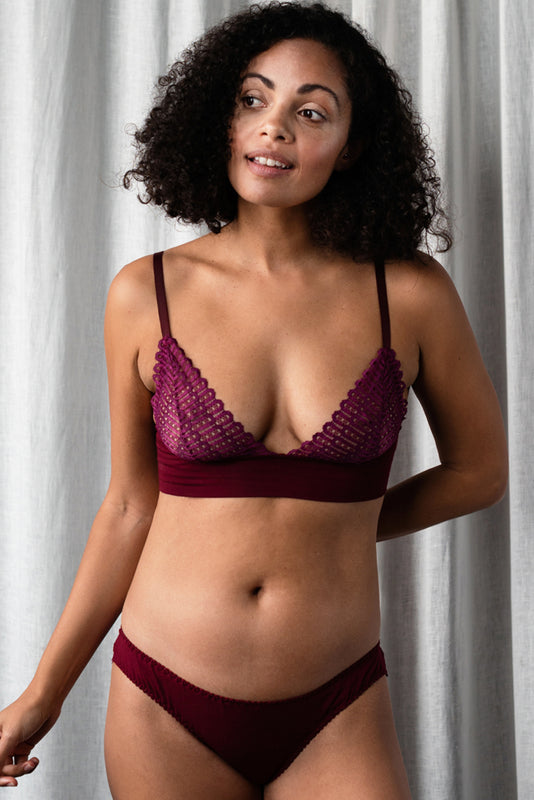 Emily Magenta Bra & Brief Set