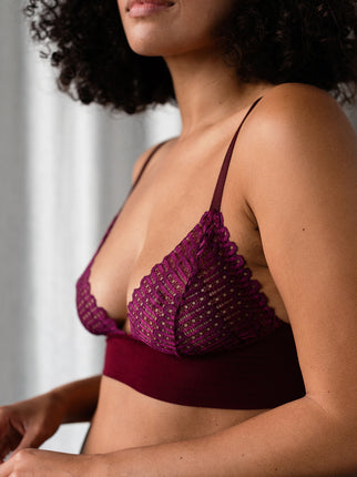 Emily Magenta Bra & Brief Set