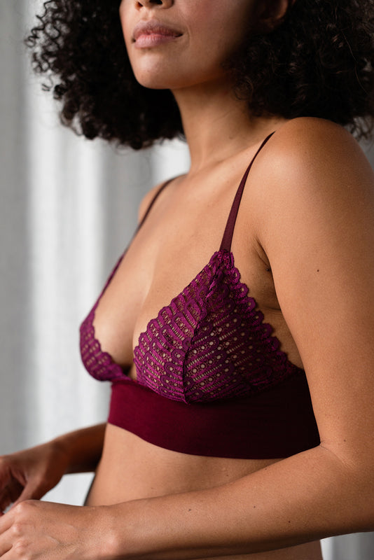 Emily Magenta Bra & Brief Set