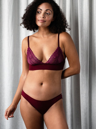 Emily Magenta Bra & Brief Set