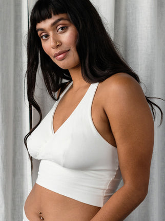 Organic Cotton & Bamboo Ivory Ana Bra