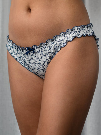 Floral Bamboo Jersey Frilly Knicker