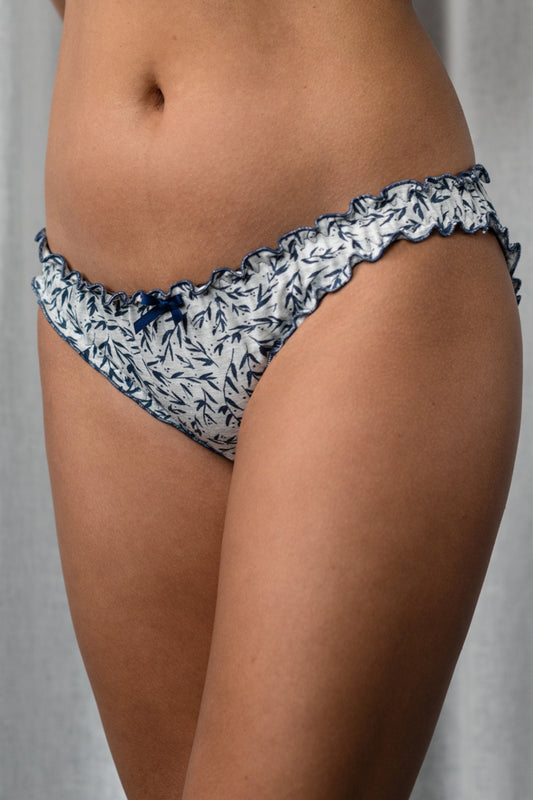 Floral Bamboo Jersey Frilly Knicker