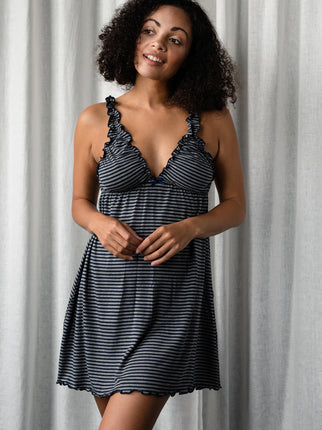 Bamboo Jersey Stripe Babydoll Nightie