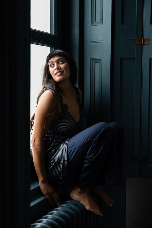 Zoe Wide Leg Organic Cotton and  Lounge pant