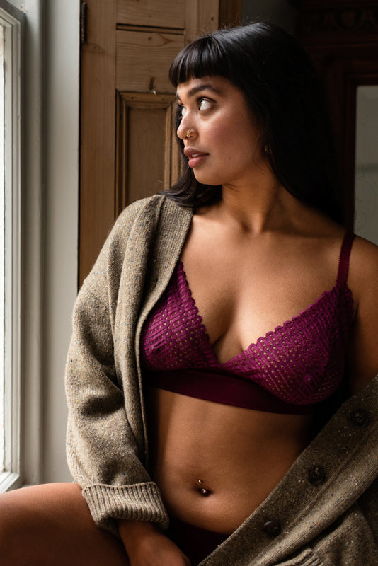 Emily Magenta Bra & Brief Set