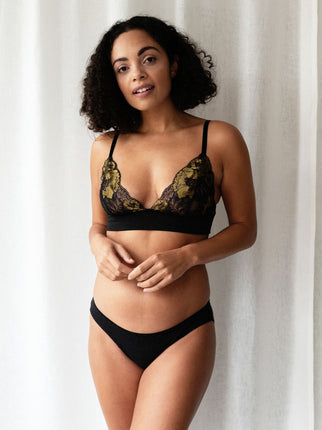 Emily Golden Bra & Brief Set