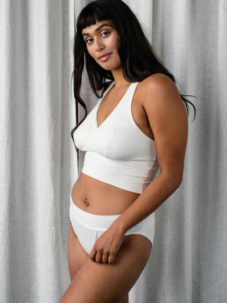 Ivory Organic Cotton & Bamboo jersey Ana Bra & Brief