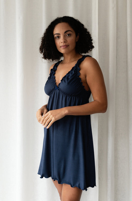 Neva Bamboo Jersey Nightie - Luva Huva