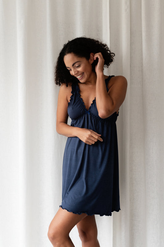 Neva Bamboo Jersey Nightie - Luva Huva