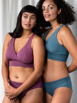 Organic Cotton Mauve jersey Ana Bra & Brief