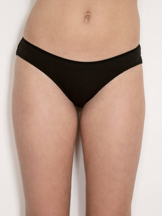 Ninette Black Organic Cotton & Bamboo Brief - Luva Huva