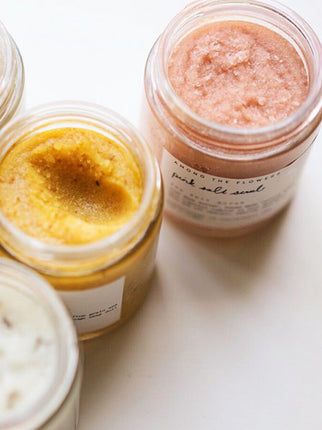 Among The Flowers- Salt Scrub-Pink Salt - Luva Huva