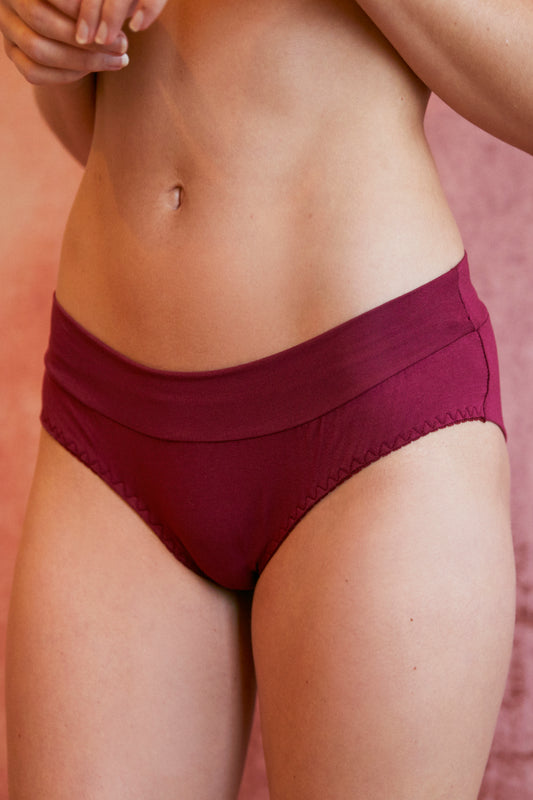 Phoebe Ruby Bamboo Brief - Luva Huva