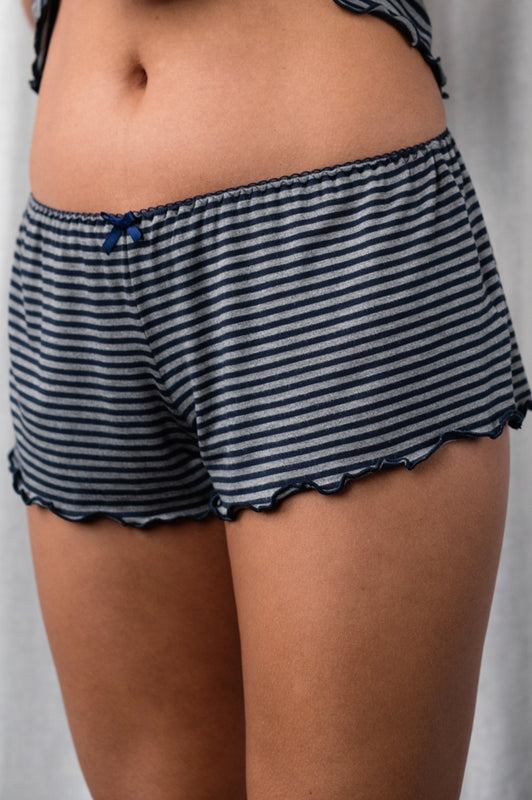 Stripe Bamboo Jersey Short