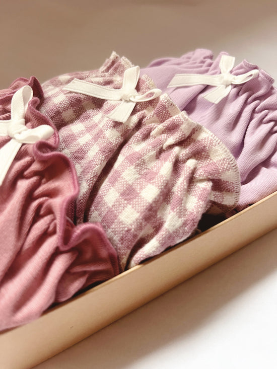 The Pinks Organic Cotton Knickers 3 pack