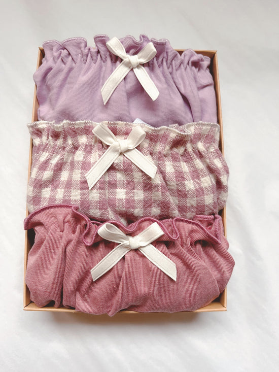 The Pinks Organic Cotton Knickers 3 pack