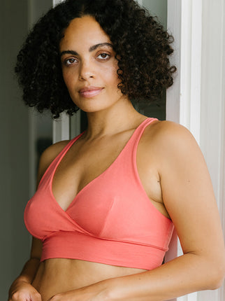 Organic Cotton Coral Ana Bra