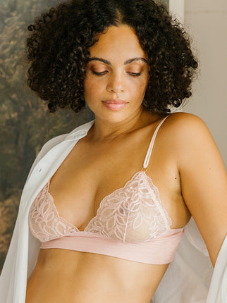 Emily Pink embroidered Bra