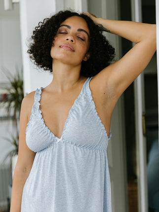 Naturally Dyed Organic Cotton Blue Nightie