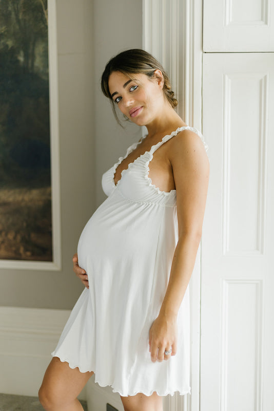 Maternity Organic Cotton Babydoll Nightie