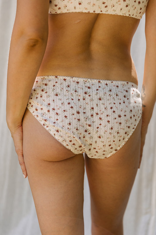 Fleur d'orange Organic Cotton Pointelle Jersey Brief