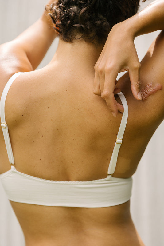 Ninette Cream Organic Bra & Brief Set