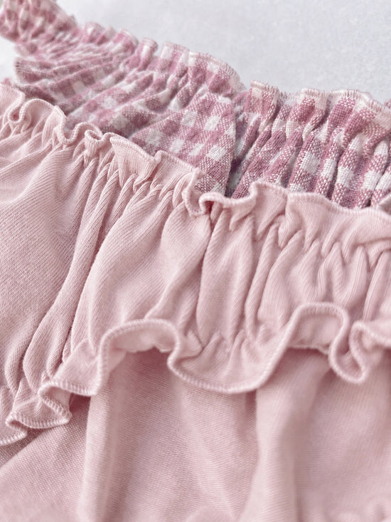 Knicker 2 Pack Organic cotton  Pink Gingham