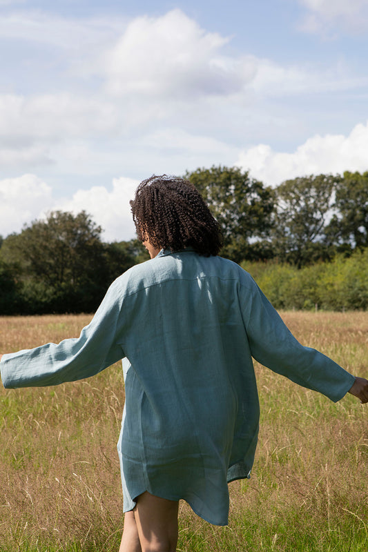 Bay Natural Linen Shirt - Luva Huva