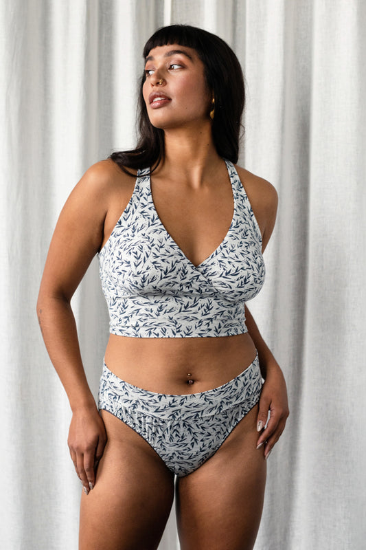 Bamboo jersey Floral Ana Bra & Brief