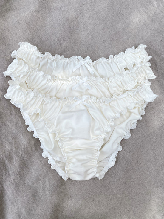 Knicker 3 Pack -Essential Range - ORGANIC COTTON/BAMBOO (IVORY)