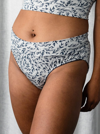 Floral bamboo & organic cotton jersey Phoebe Brief